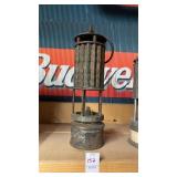 Vintage Metal Wolf Safety Lamp