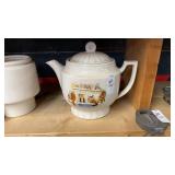 1930s Porcelier Manufacturing vitreous teapot