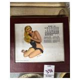 Vintage 1951 Esquire Girl Pin Up January page