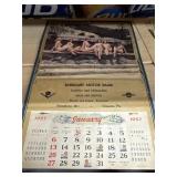 Advertising Burkhart Motor Sales 1957 Calendar