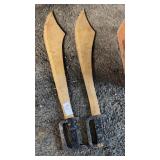 Cast Iron Decorative Swords