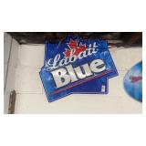 Labatt Blue Metal Bar Sign 24x21in.