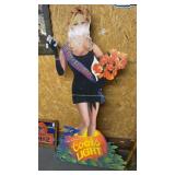 1990s Halloween Coors Light promotional standee