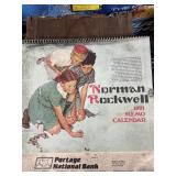 Vintage 1991 Norman Rockwell memo calendar /