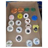 Dunlo Rod & Gun club pins - tray lot