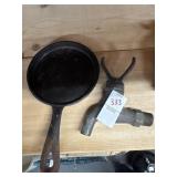 Mini Cast Iron Skillet and Hose Nozzle