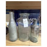 Vintage Glass Bottles - Knapps, Dictator,