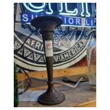 Silver plated copper vase made in England 10"