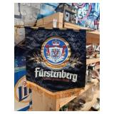Furstenberg beer banner 15" wide, 18" tall