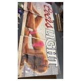 Coors Light promotional beer poster in 3 pieces