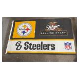 Pittsburgh Steelers Miller Genuine Draft Flag