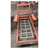 Rustic Red Adirondack Lounge