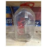 Vintage Half Gallon Vale Wood Farms Glass Milk