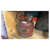 Vintage Metal Safety Gas Can