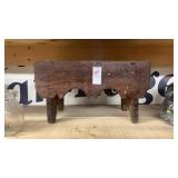 Rustic wooden foot stool