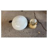 Vintage porcelain bodied flush mount ceiling
