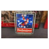 Budweiser Bud Man Light Up Clock New Old Stock