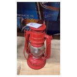 Vintage red oil lamp from Japan