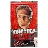 Double sides Run in the Red Budweiser beer