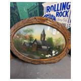 Round Framed photo 18 in by 23 in
