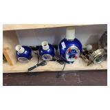 Vintage Pabst Blue Ribbon blue and white plastic