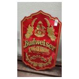 Vintage Metal Budweiser Sign King of Beers 15 x