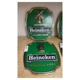 Pair of Vintage Heineken Holland Beer plastic bar