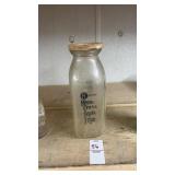 Vintage Penn-Cress Milk pint glass bottle