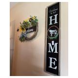 2 pc Lot of Home Wall Decor
