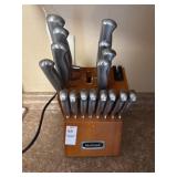 McCook kitchen knives in wooden stand