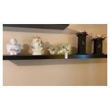 Angel decor and primitive candlesticks (2)