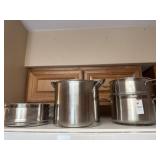 Stainless steel stockpot and steamer inserts