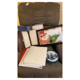 Don Easterwood Snowman picture, 3 ring binders,