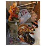 Totes of assorted fall/halloween florals and