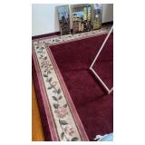 Bound wool??? Floral Bedroom rug 90 x 130