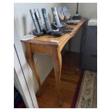 Wooden table 48 in by 14 in by 28 in *does not