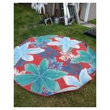Outdoor carpet 93" diameter some light stains