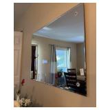 Wall Mirror with Floral Detail 40 in by 30 in