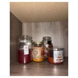 Lot of candles and small organizer