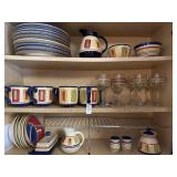 Dinnerware set of Pfaltzgraff Sedona hand painted