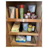 Lot of assorted non perishable items, plastic