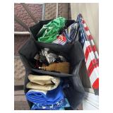 Trunk organizer with bags, window shade, jumper