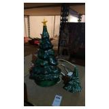 1 Ft Ceramic Christmas Tree and Small One