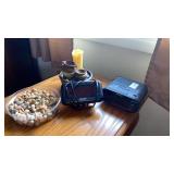 Sony, Sharp alarm clocks, water fountain decor