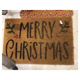 Large Merry Christmas doormat