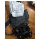 Lot of belts, suspenders, and back braces