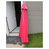 Patio umbrella with crank handle