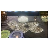 Set of vintage Anchor Hocking Serva-Snack Set