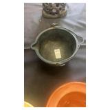 Vintage cast iron small utilitarian cauldron