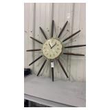 Vintage MCM Starburst Clock